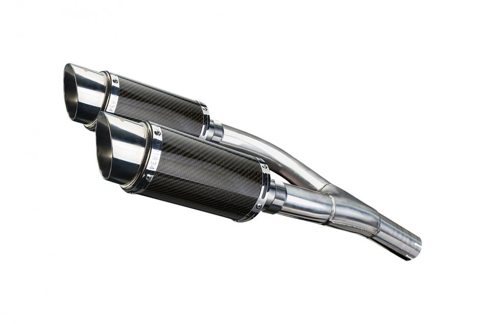 SUZUKI GSX1300 B-KING 2008-2012 200mm ROUND CARBON  SILENCER EXHAUST KIT