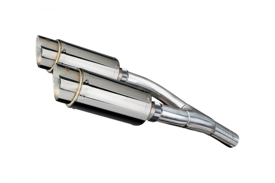 SUZUKI GSX1300 B-KING 2008-2012 200mm ROUND STAINLESS SILENCER EXHAUST KIT