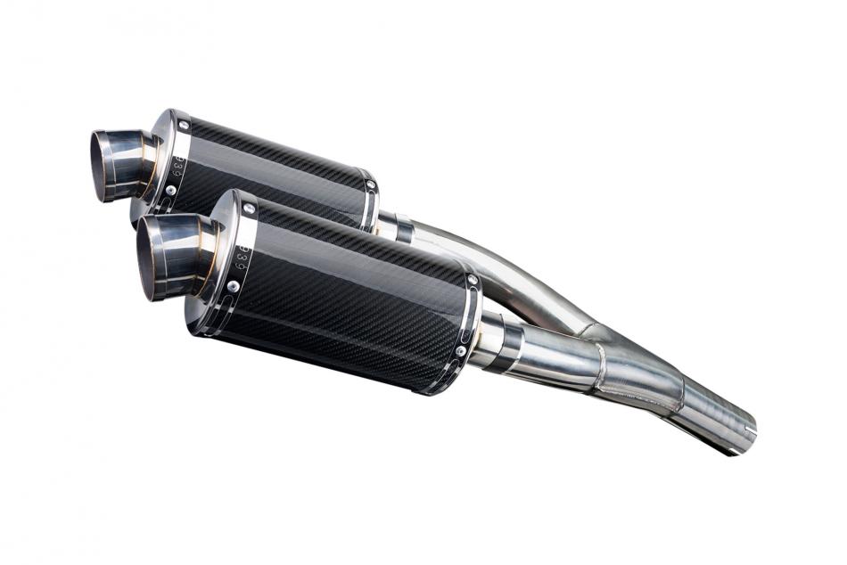 SUZUKI GSX1300 B-KING 2008-2012 225mm OVAL CARBON SILENCER EXHAUST KIT