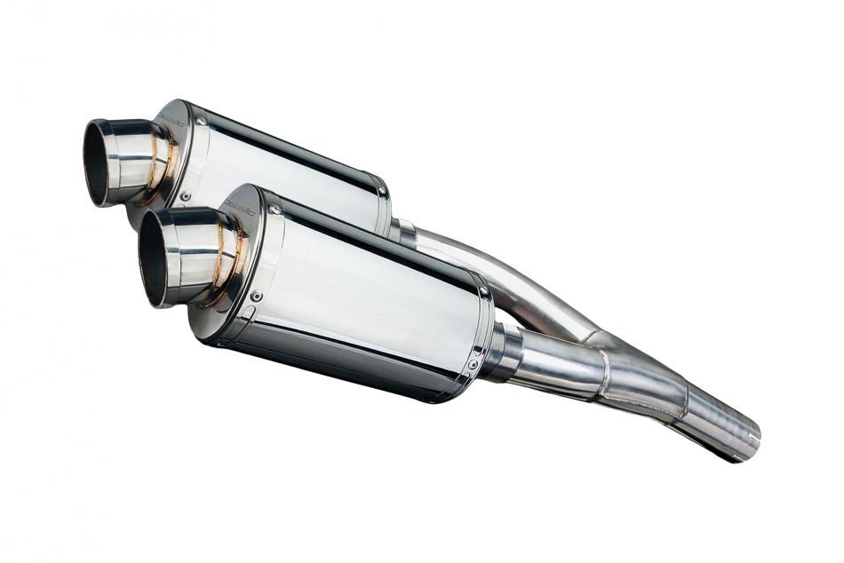 SUZUKI GSX1300 B-KING 2008-2012 225mm OVAL STAINLESS SILENCER EXHAUST KIT