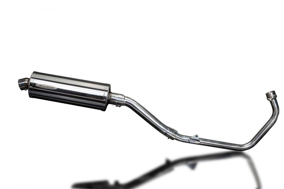 HONDA CBR250R 2011-2013 FULL EXHAUST SYSTEM 350mm STAINLESS OVAL BSAU SILENCER