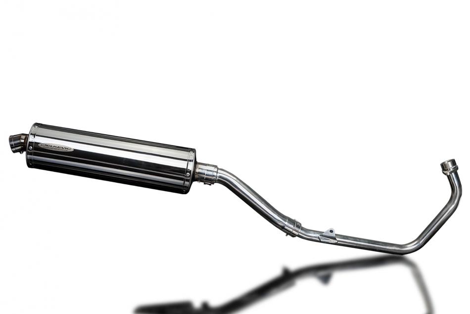 HONDA CBR250R 2011-2013 FULL EXHAUST SYSTEM 450mm STAINLESS OVAL BSAU SILENCER