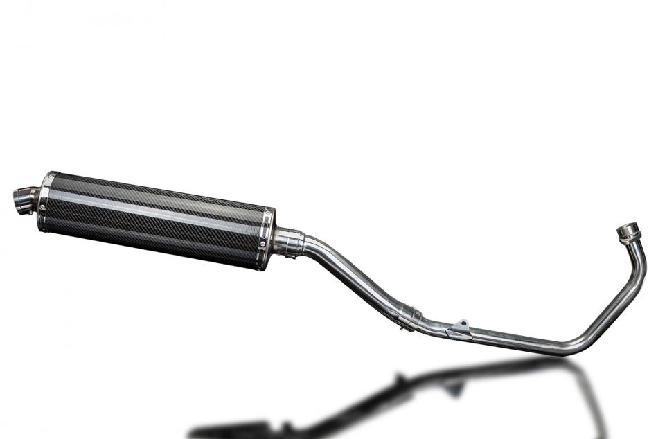 HONDA CBR250R 2011-2013 FULL EXHAUST SYSTEM 450mm CARBON OVAL BSAU SILENCER