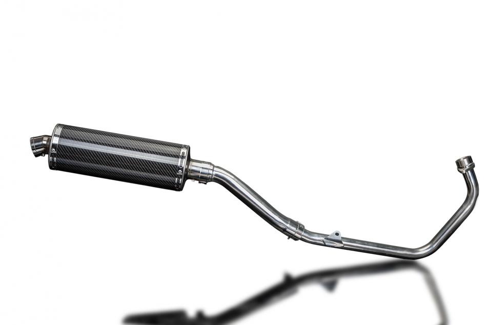 HONDA CBR250R 2011-2013 FULL EXHAUST SYSTEM 350mm CARBON OVAL BSAU SILENCER