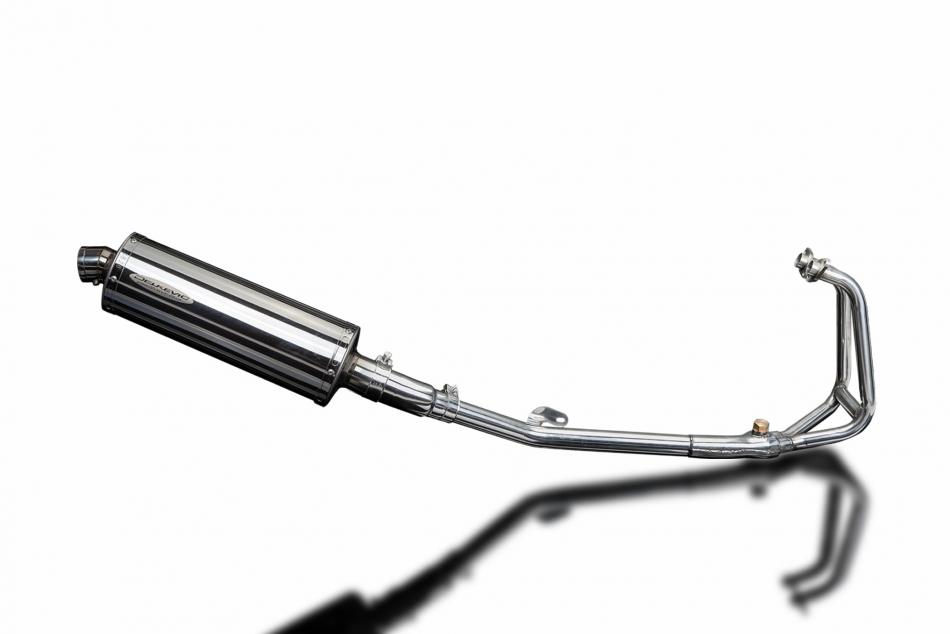 Kawasaki 250R Ninja 2008-2013 Full Exhaust 2-1 350mm Oval Stainless Silencer