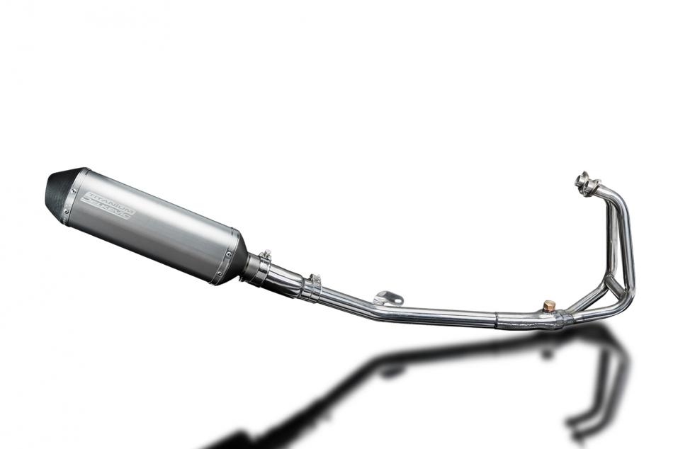 Kawasaki 250R Ninja 2008-2013 Full Exhaust 2-1 343mm X-Oval Titanium Silencer