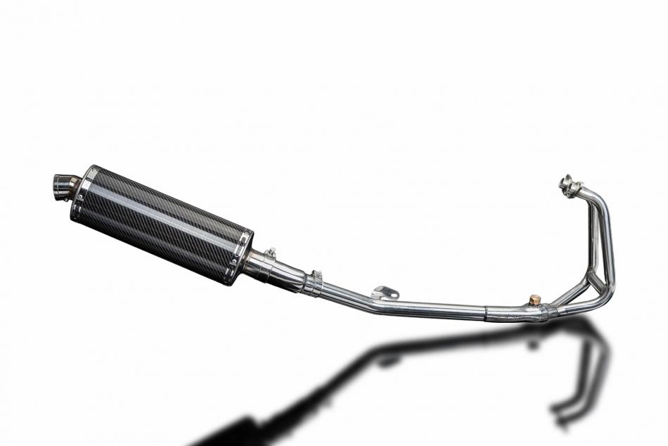 Kawasaki 250R Ninja 2008-2013 Full Exhaust 2-1 350mm Oval Carbon Silencer