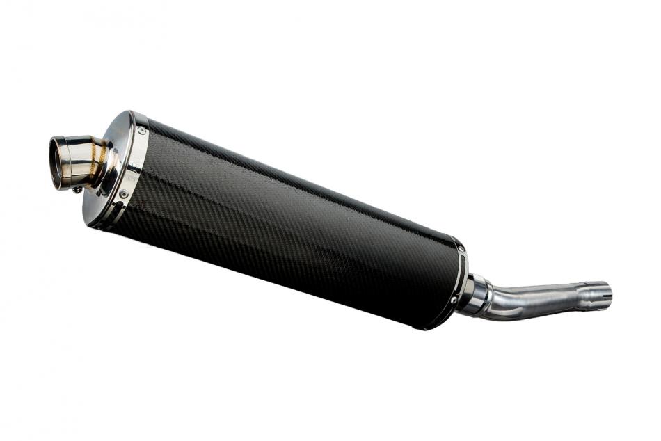 HONDA CBR250R 2011-2013 450mm OVAL CARBON BSAU SILENCER EXHAUST KIT