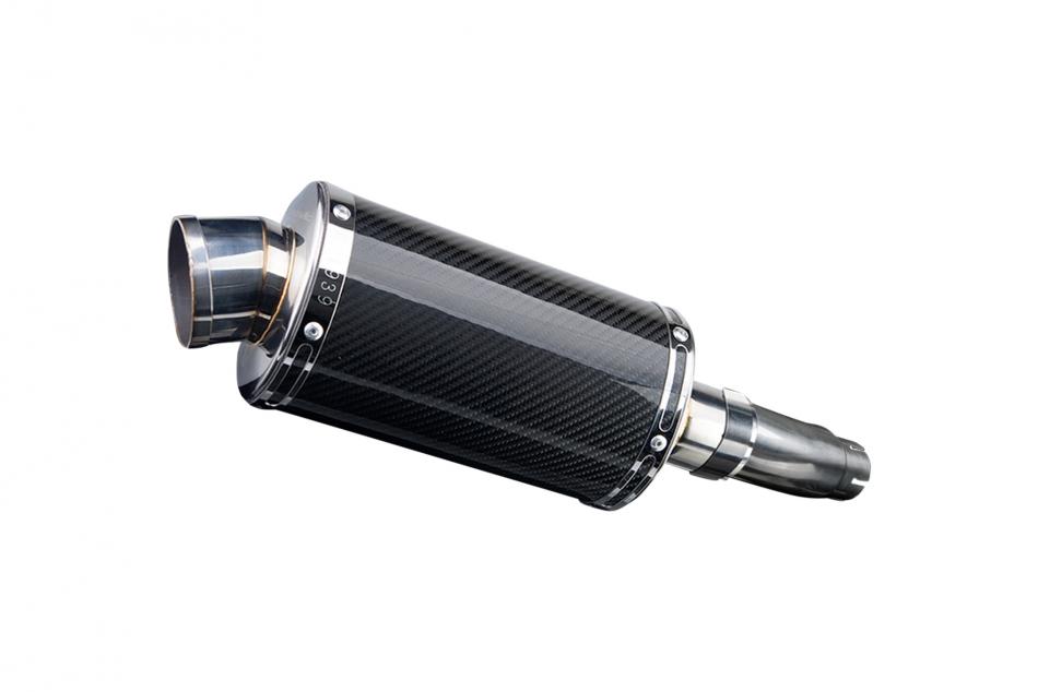 SUZUKI SFV650 GLADIUS 2009-2016 225mm OVAL CARBON SILENCER EXHAUST KIT