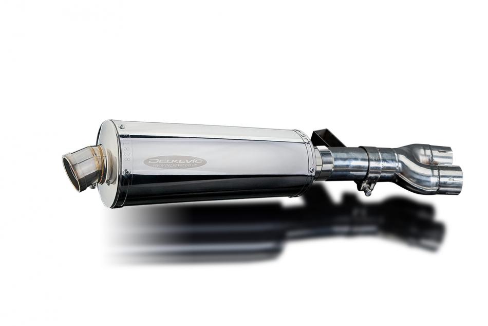 HONDA NT400 BROS NT650HAWK 88-92 350mm OVAL STAINLESS BSAU SILENCER EXHAUST KIT