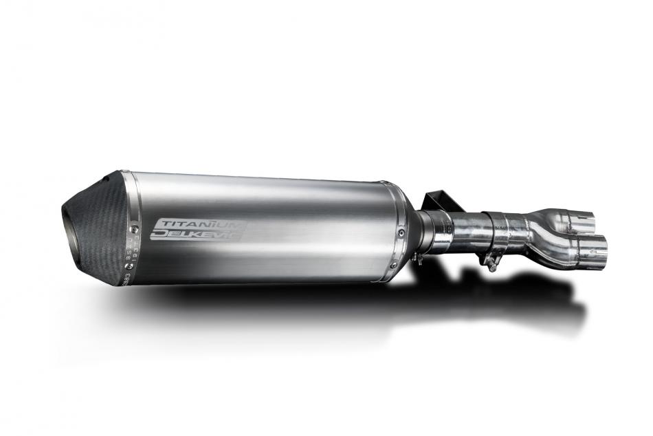 Honda NT400 Bros NT650 Bros 88-92 343mm X-Oval Titanium Exhaust Silencer Can Kit