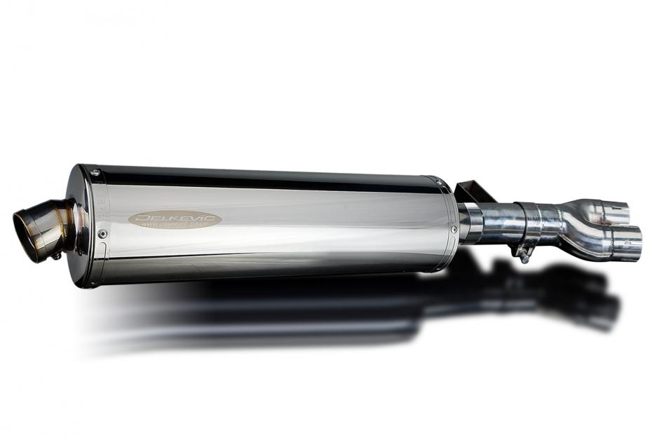 HONDA NT400 BROS NT650HAWK 88-92 450mm OVAL STAINLESS BSAU SILENCER EXHAUST KIT