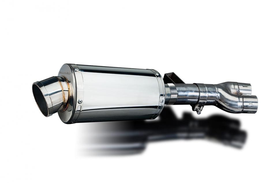 HONDA NT400 BROS NT650HAWK 88-92 225mm OVAL STAINLESS SILENCER EXHAUST KIT