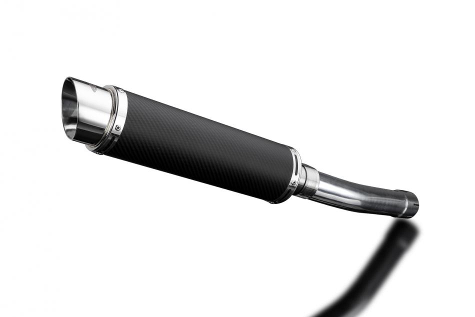 SUZUKI GSXR600 01-05 K1-K5 350mm CARBON ROUND BSAU SILENCER EXHAUST KIT