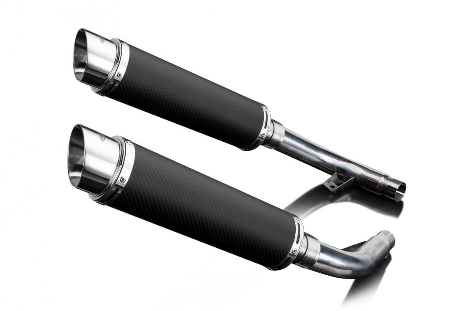 HONDA CBF1000/GT/ABS 06-11 350mm CARBON ROUND BSAU SILENCER EXHAUST KIT