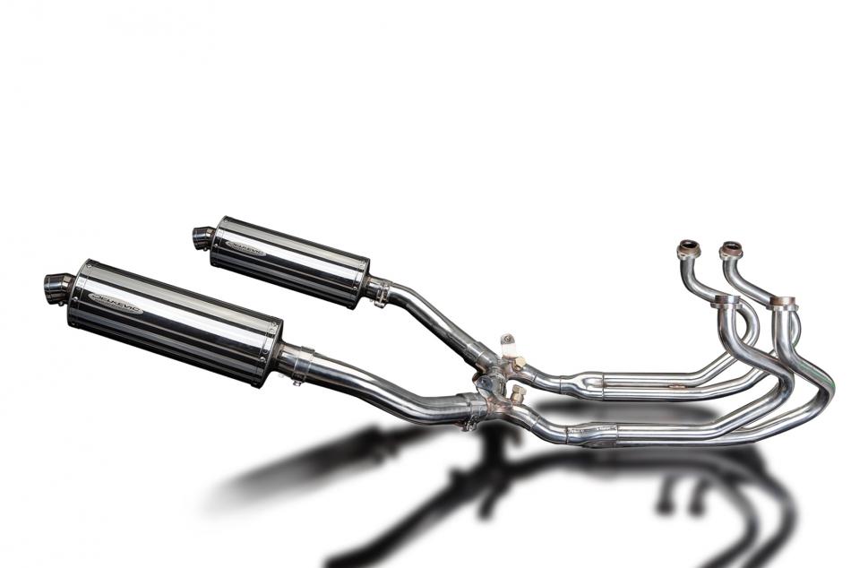 HONDA ST1300 PAN EUROPEAN ABS FULL EXHAUST SYSTEM 350mm STAINLESS OVAL BSAU