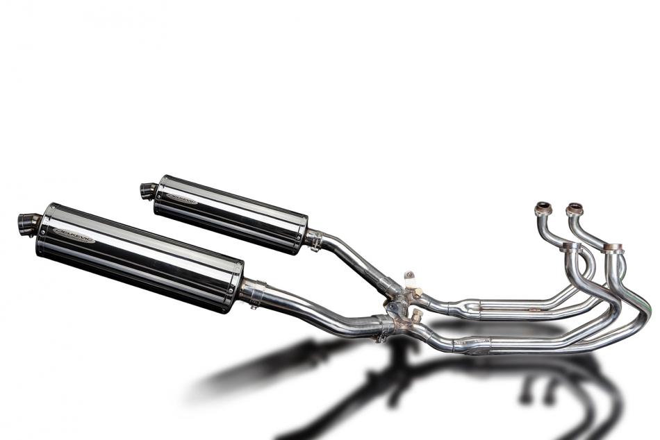 HONDA ST1300 PAN EUROPEAN ABS FULL EXHAUST SYSTEM 450mm STAINLESS OVAL BSAU