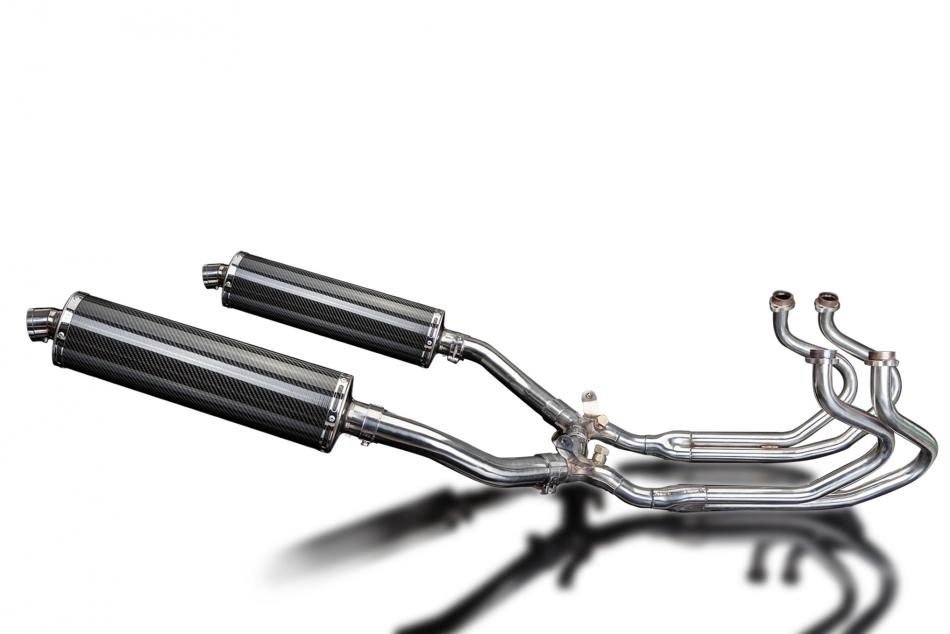 HONDA ST1300 PAN EUROPEAN ABS FULL EXHAUST SYSTEM 450mm CARBON OVAL BSAU