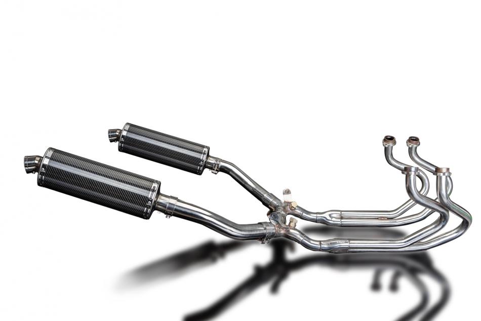 HONDA ST1300 PAN EUROPEAN ABS FULL EXHAUST SYSTEM 350mm CARBON OVAL BSAU