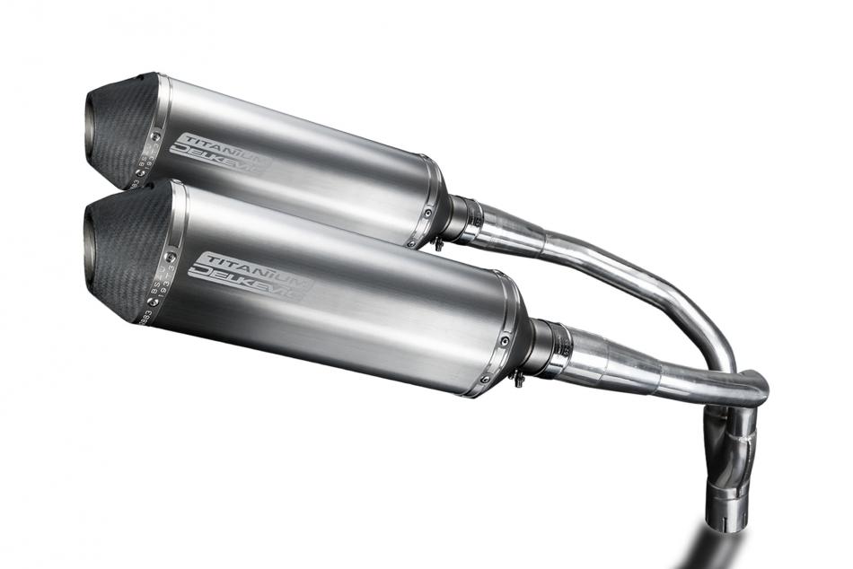 HONDA CB900F HORNET 01-09 HI LEV 343mm X-OVAL TITANIUM BSAU SILENCER EXHAUST KIT