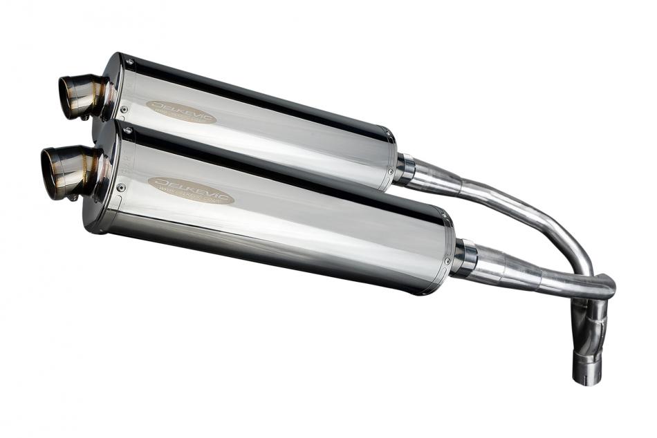 HONDA CB900F HORNET 01-09 HI LEV 450mm OVAL STAINLESS BSAU SILENCER EXHAUST KIT