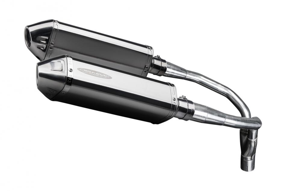 HONDA CB900F HORNET 01-09 HI LEV 320mm TRI STAINLESS BSAU SILENCER EXHAUST KIT