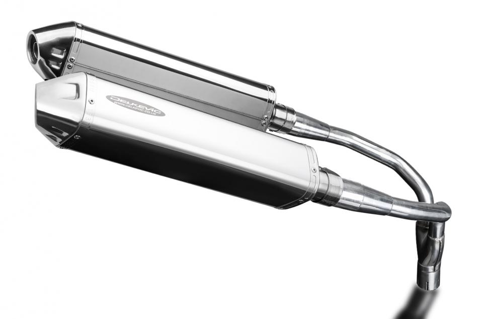 Honda CB900F Hornet 01-09 420mm Tri-Oval Stainless Exhaust Silencer Can Kit