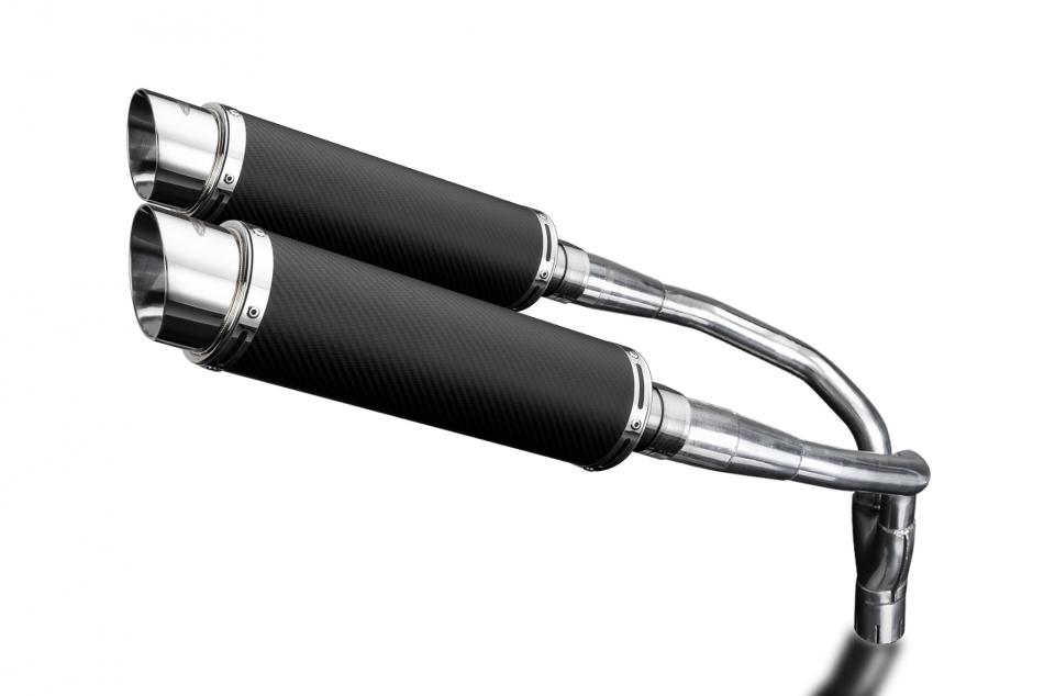 CB900 HORNET 900 2001-2009 / DL10 ROUND 350mm (14 inch) CARBON FIBRE SILENCER