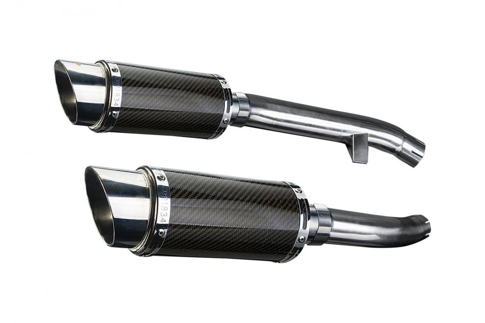 YAMAHA FJR1300 2001-2005 200mm ROUND CARBON  SILENCER EXHAUST KIT