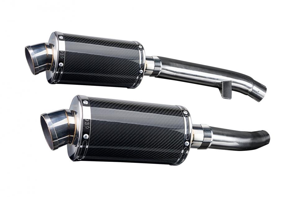 YAMAHA FJR1300 2001-2005 225mm OVAL CARBON SILENCER EXHAUST KIT