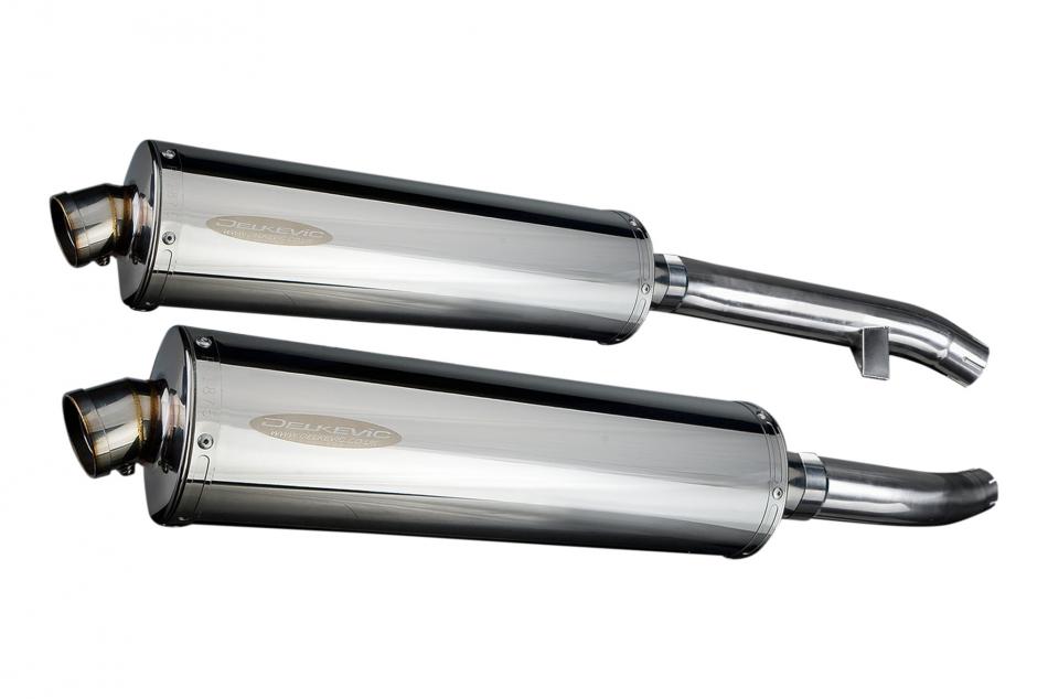 YAMAHA FJR1300 2001-2005 450mm OVAL STAINLESS BSAU SILENCER EXHAUST KIT