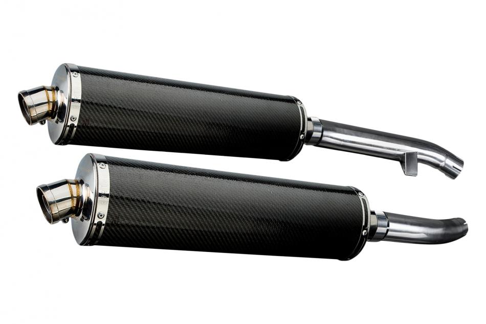 YAMAHA FJR1300 2001-2005 450mm OVAL CARBON BSAU SILENCER EXHAUST KIT