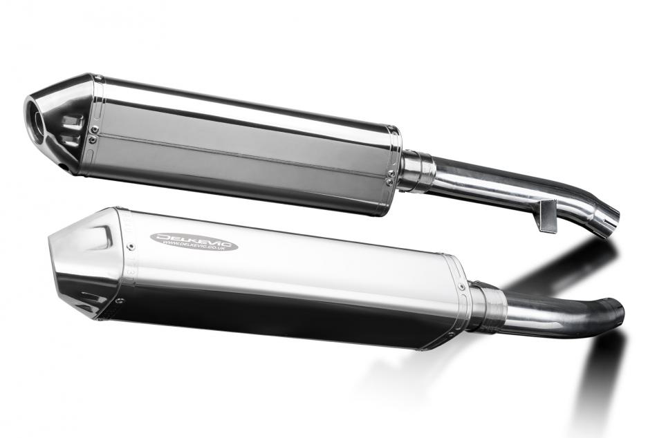 Yamaha FJR1300 2001-2005 420mm Tri-Oval Stainless Exhaust Silencer Can Kit