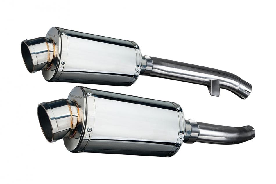 YAMAHA FJR1300 2001-2005 225mm OVAL STAINLESS SILENCER EXHAUST KIT