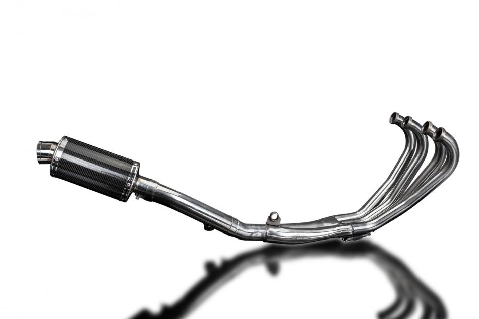 HONDA CBR600F 1987-1990 FULL EXHAUST SYSTEM 225mm CARBON OVAL SILENCER