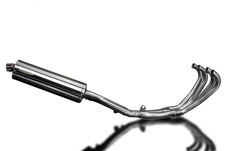 HONDA CBR600F 1987-1990 FULL EXHAUST SYSTEM 450mm STAINLESS OVAL SILENCER