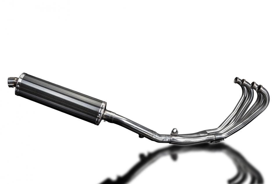 HONDA CBR600F 1987-1990 FULL EXHAUST SYSTEM 450mm CARBON OVAL SILENCER