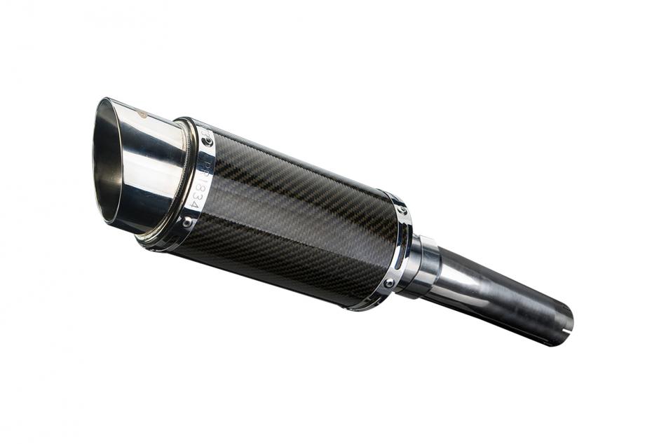 HONDA CBR600F 1987-1990 200mm ROUND CARBON  SILENCER EXHAUST KIT