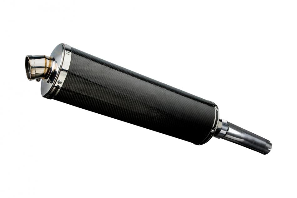 HONDA CBR600F 1987-1990 450mm OVAL CARBON BSAU SILENCER EXHAUST KIT