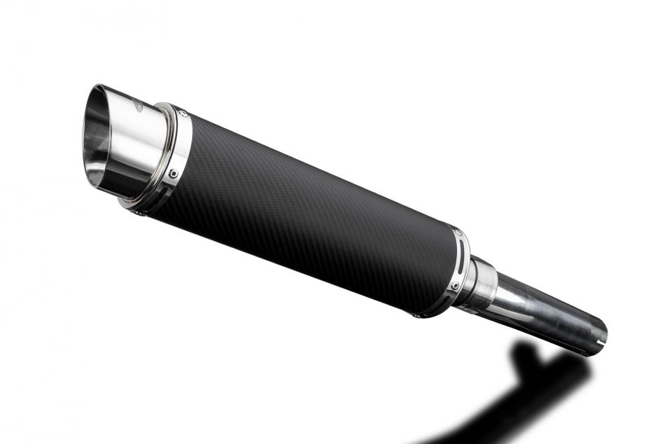 HONDA CBR600 FH FJ FK FL 87 88 89 90 350mm CARBON ROUND SILENCER EXHAUST KIT