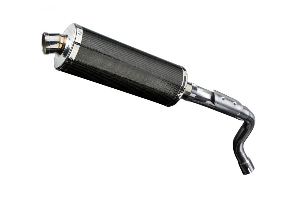 HONDA CB600F HORNET 03-06 HI LEV  350mm CARBON BSAU SILENCER EXHAUST KIT