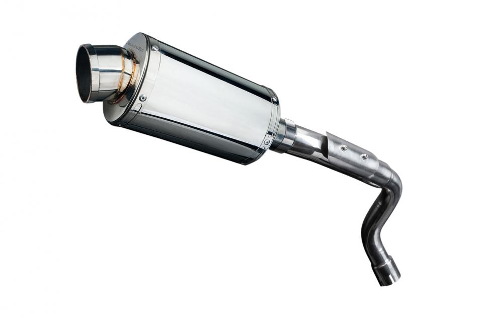 HONDA CB600F HORNET 03-06 HI LEV 225mm OVAL STAINLESS SILENCER EXHAUST KIT