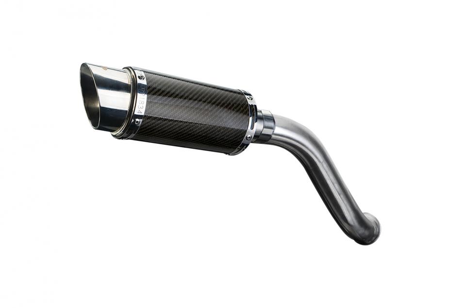 HONDA VFR750 1994-1997 HI LEVEL 200mm ROUND CARBON  SILENCER EXHAUST KIT