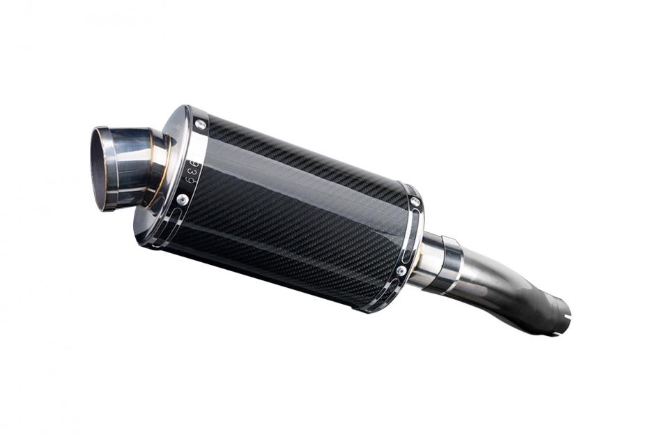 HONDA CBR600F 11-13 ABS HI LEVEL 225mm OVAL CARBON SILENCER EXHAUST KIT