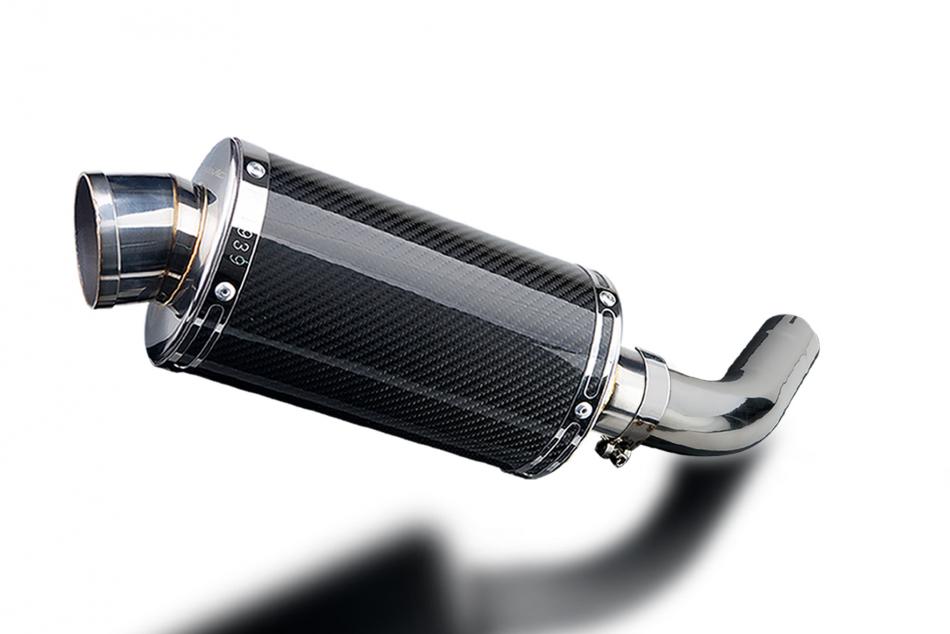 HONDA VFR800F 2014-2019 225mm OVAL CARBON SILENCER EXHAUST KIT