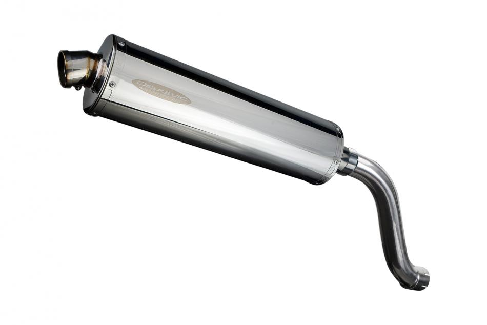 SUZUKI SV650 1998-2002 Hi-LEVEL 450mm OVAL STAINLESS BSAU SILENCER EXHAUST KIT