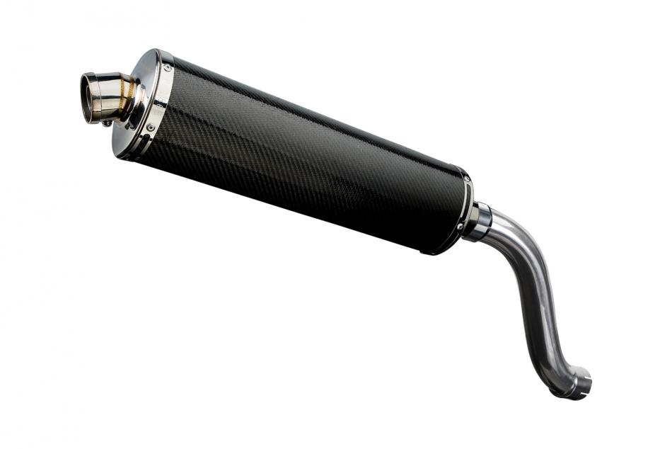 SUZUKI SV650 1998-2002 Hi-LEVEL 450mm OVAL CARBON BSAU SILENCER EXHAUST KIT