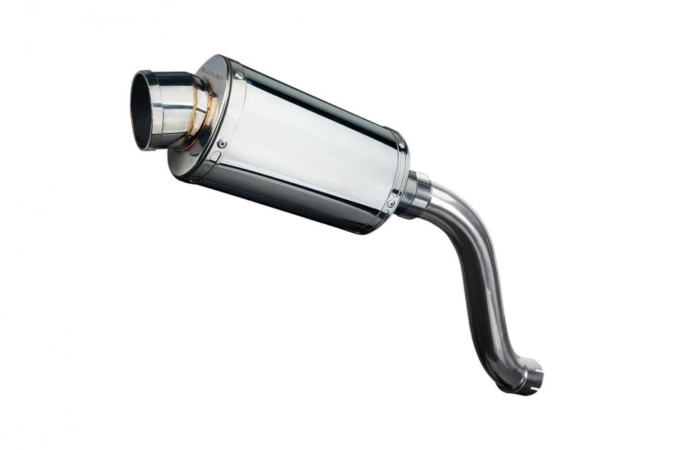 SUZUKI SV650 1998-2002 Hi-LEVEL 225mm OVAL STAINLESS SILENCER EXHAUST KIT