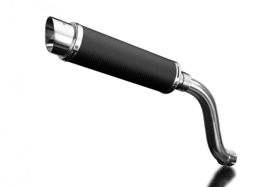 SUZUKI SV650 1998-2002 Hi-LEVEL 350mm CARBON ROUND BSAU SILENCER EXHAUST KIT