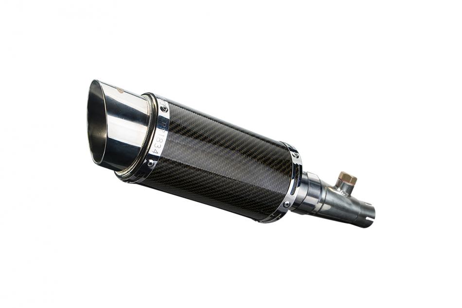 HONDA FJS600 FJS400 SILVERWING 2002-14 200mm ROUND CARBON  SILENCER EXHAUST KIT